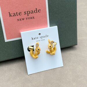 Kate Spade Enamel Droplet Rabbit Earrings